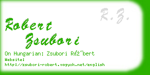 robert zsubori business card